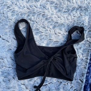 Butterfly black crop top.